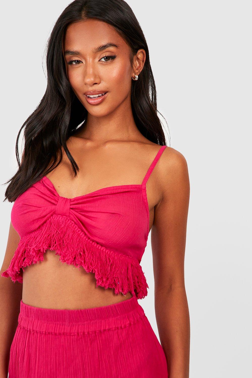 Red tassel shops co ord